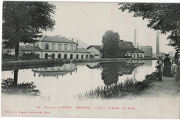 Carte Postale Ancienne De FROUARD - LA GARE, LE CANAL, LES FORGES - Frouard