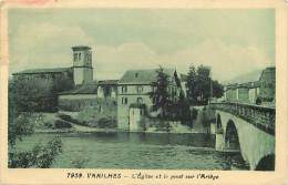 - Dept Div - Ariege - Ref CC 487 - Varilhes - L Eglise Et Le Pont Sur L Ariege - Theme Ponts - Carte Bon Etat - - Varilhes