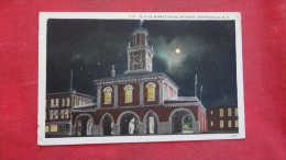 - North Carolina> Fayetteville  Night View Ye Olde Market House ------  --------1852 - Fayetteville