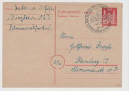 Bi-B090/  P 5 A (Antwort) Aus Riezlern, Zollausschlussgebiet Klein Wlasertal (1950) - Covers & Documents