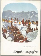 Sabena Magazine 1961 N° 33 Vacances D'hiver Aérogare De Bruxelles-National Aviation Blériot Jéro Lindbergh DC 4 Cessna - Luftfahrt & Flugwesen