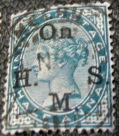 India 1883 Queen Victoria Service 0.5a - Used - 1882-1901 Imperium