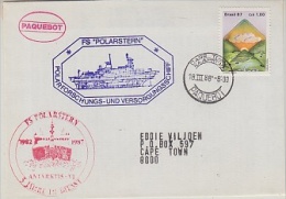 Brazil 1988 Polarstern Cover  Ca Polarstern Ca Cape Town 18 III 88 (22258) - Sonstige & Ohne Zuordnung