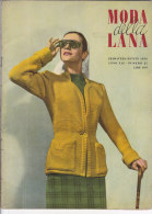 RA#50#20 MODA DELLA LANA N.21 PRIMAVERA ESTATE 1950/MODA MAGLIA/LAVORI FEMMINILI/PUBBLICITA' LANE ROSSI - Fashion