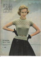 RA#50#21 MODA DELLA LANA N.25 PRIMAVERA ESTATE 1952/MODA MAGLIA/LAVORI FEMMINILI/PUBBLICITA' LANE ROSSI ROSSELLA - Fashion