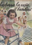 RA#50#31 LA DONNA, LA CASA ,IL BAMBINO N.5 Ed.Mani Di Fata 1953/MODA/RICAMO/LAVORI FEMMINILI/COPERTINA ILLUSTR. SCHIPANI - Mode