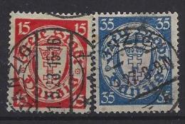 Germany (Danzig) 1925  (o)  Mi.214-215 - Used