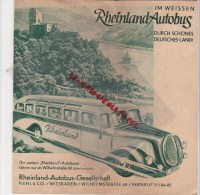 ALLEMAGNE- PROGRAMME RHEINLAND AUTOBUS IM WEISSEN- FIEHL & CO- WIESBADEN- HEIDELBERG- DARMSTADT-BENSHEIM-MAINZ-AUERBACH - Programas