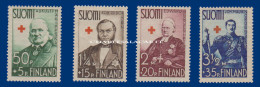 FINLAND 1938 RED CROSS SET U.M.  CROIX ROUGE SERIE N.S.C.  FACIT 208-211 - Nuovi