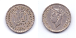 Malaya 10 Cents 1950 - Malaysia