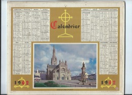 Calendrier/Indicateur  Des Postes Télégraphes Et Téléphones/Sainte-Anne D'Auray/Oberthur/1962  CAL201 - Tamaño Grande : 1961-70