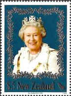 New Zealand - 2006 - 80th Birthday Her Majesty Queen Elizabeth II - Mint Stamp With Silver Imprint - Ungebraucht