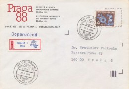 J2501 - Czechoslovakia (1988) 110 00 Praha 1 - Postage Due Stamps Used In The Function Standard Postage Stamps - Strafport