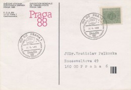 J2502 - Czechoslovakia (1988) 110 00 Praha 1 - Postage Due Stamps Used In The Function Standard Postage Stamps - Postage Due