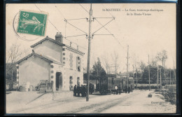 87 --  St - Mathieu -- La Gare , Tramway Electriques De La Haute - Vienne - Saint Mathieu