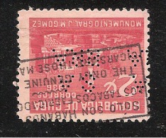 Perforadas/perfin/perfore/lochung     Republica De Cuba 1936 3 Centavos Sc # 323  Ed # 293 SARRA - Used Stamps