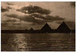 (236) (very Old Postcard - Carte Ancienne) Egypt - Cairo Pyramid During Nile Flood - Pirámides