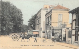 Montélimar - Avenue De La Gare - Les Hôtels, Nougat Arnaud Soubeyran - Edition Nouvelles Galeries - Carte Colorisée - Montelimar