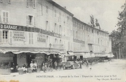 Montélimar - Avenue De La Gare - Départ Des Autobus Pour Le Teil - Papeterie Chapuis - Carte Non Circulée - Montelimar