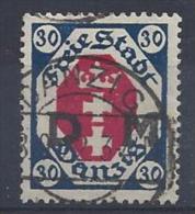 Germany (Danzig) 1921  Dienstmarken  (o)  Mi.6 - Servizio