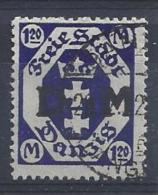 Germany (Danzig) 1921  Dienstmarken  (o)  Mi.12 - Servizio