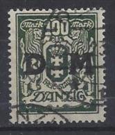 Germany (Danzig) 1923  Dienstmarken  (o)  Mi.37  (signed H.F - Officials