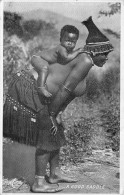 AFRIQUE-du-SUD - A Good Saddle - Carte-Photo D'une Femme Aux Seins Nus Avec Son Bébé Sur Le Dos - Oblitération - Südafrika