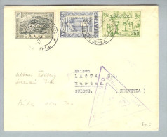 Griechenland 1943-11-19 Thesaloniki-Athen-Bern-Murten FP - Lettres & Documents