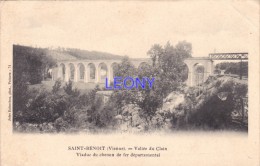 CPA  De SAINT BENOIT     (86) -  Vallée Du CLAIN - Viaduc Du CHEMIN De FER Départemental - édit JULES ROBUCHON - Saint Benoit