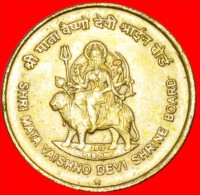 * HYDERABAD: INDIA ★ 5 RUPEES 2012! SHRI MATA VAISHNO (1987) UNC! LOW START★ NO RESERVE! - Indien