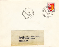 Martinique - Case Pilote 1966 - Lettre Avec Cachet Tireté Agence Auxiliaire - Covers & Documents