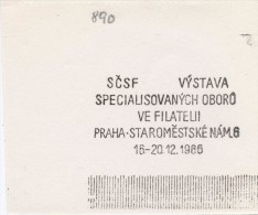 J2232 - Czechoslovakia (1945-79) Control Imprint Stamp Machine (R!): Exhibition Of Specialized Fields In Philately 1966 - Proeven & Herdrukken