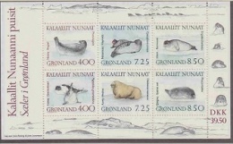 Greenland 1991 Seals M/s ** Mnh (22268) - Blocks & Sheetlets
