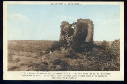 Cpa Du 22 - Chateaux De Bretagne -- Ruines Du Donjon De Coetmen Sur Une Motte De 86 M. D´ Altitude  FRM 15 - Lanvollon