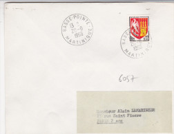 Martinique - Basse-Pointe 1966 - Lettre Avec Cachet - Cartas & Documentos