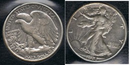 EE.UU.  USA HALF DOLLAR  1944 PLATA SILVER. - 1916-1947: Liberty Walking