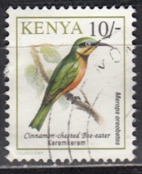 Kenia, 1993 - 10sh Cinnamon-chested Bee-eater - Nr.604 Usato° - Moineaux