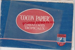 75016- 75 - PARIS - CATALOGUE COCON PAPIER ET EMBALLAGES TROPICAUX- F.I.T. 10 RUE PERGOLESE-1950- EMBALLAGE - 1950 - ...