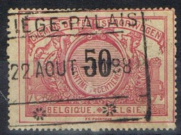 Chemins De Fer BELGIEN, 50 Cts  Fechador LIEGE Palais, Num 21 º - Oblitérés