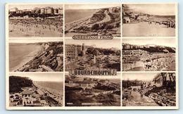 POSTCARD GREETINGS FROM BOURNEMOUTH MULRI-VIEW MV 1953 POSTMARK SOUTHPORT DELIVERY ADDRESS - Bournemouth (avant 1972)