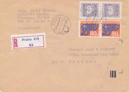 J2528 - Czechoslovakia (1985) 140 18 Praha 418 - Postage Due Stamps Used In The Function Standard Postage Stamps - Strafport