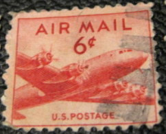 United States 1947 Airmail DC-4 Skymaster 6c - Used - 2a. 1941-1960 Usados