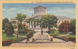 State Capitol And Mckinley Memorial Columbus Ohio - Columbus