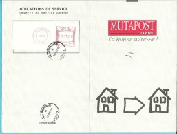 MUTAPOST "LA BONNE ADRESSE" (124M) Met ROODFRANKEERING - WAREMME - 1980-1999