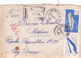 6312A  REGISTER COVER NICE FRANKING 4 STAMPS 1962 - ROMANIA. - Lettres & Documents