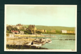 ISLE OF MAN  -  Port St Mary  The Bay  Unused Vintage Postcard As Scan - Isla De Man