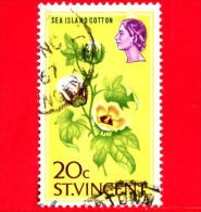 St. Vincent - Usato - 1965 - Sea Island Cotton - 20 - St.Vincent (...-1979)