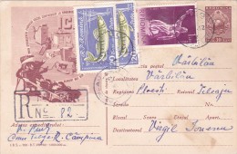 6326A  ADITIONAL STAMPS ON PC 1962  -  ROMANIA. - Lettres & Documents