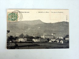 Carte Postale Ancienne : ASCAIN Et La RHUNE : Vue Prise De Mendichka, En 1907 - Ascain