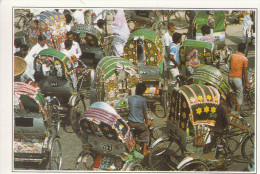 Bangla Desh . Dacca. Encombrement De Cyclo-pousse - Toutes Les Informations Sont Au Verso De Cette Carte Fiche - Bangladesch